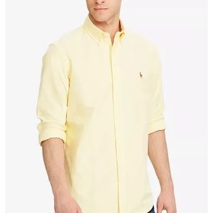 Ralph Lauren Light Yellow Oxford Button Up, XL